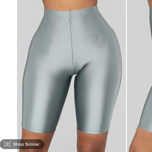 Curves For Days Biker Shorts -Silver - Picture 5 of 8